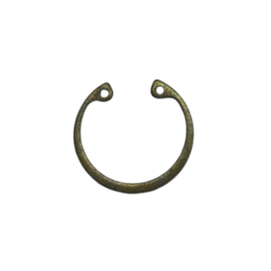 A set of Finish Washers - #10, circular bronze components with two small holes on each end, displayed on a white background.