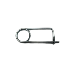 A Large Safety Clip features a metal wire design with a round loop on one end and a straight pin on the other.