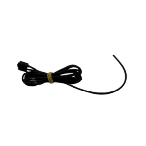 Mychron™ 5 RPM Lead coiled with a rubber band holding it together on a white background.