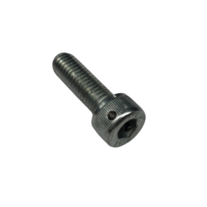 A Socket Head Cap Screw with a threaded body and a cap head, designed for use with an Allen wrench.