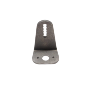 Dzus Bracket - Body Mount (Bracket Only) featuring a vertical elongated hole, a central round hole, and two smaller round holes at the base.