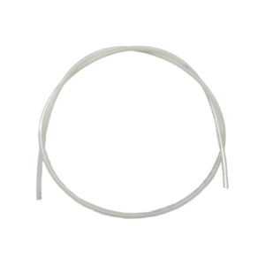 A coiled white 36-inch nylon brake line and throttle cable liner with two loose ends.