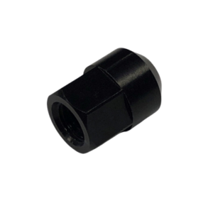 A HEX 3/8" Cable Pull Adapter, featuring a black hexagonal metal design with a rounded end, is displayed against a plain white background.