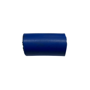 A compact, cylindrical piece of blue plastic tubing identified as the Rear Bumper Rubber Insert - Xpect, set against a plain white background.