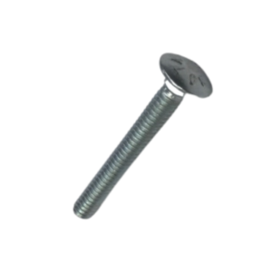 A Carriage Bolt 1/4-20 x 2" featuring a rounded head and a fully threaded shank that extends downward from the head, designed for use with a slotted drive.