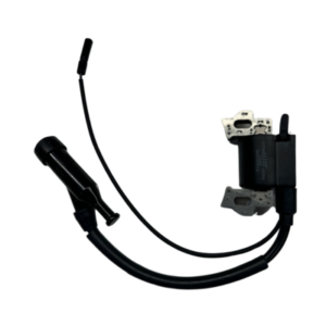 A Clone Motors - Ignition Coil Assembly in black, featuring an attached wire and connector.