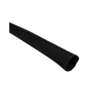 Header Sleeve - Braided Fiberglass with a textured surface, shown angled on a white background.