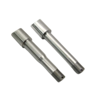 Two Right Spindle Axle Options; one slightly longer than the other, both resting horizontally on a white background.