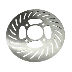 A Rotor - MCP 1/8" x 7.1" is a silver, circular metal disc brake rotor featuring multiple slotted vent holes and a central hub opening.