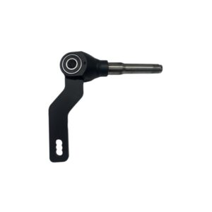 ELEVATE Right Side Spindle Options with a black bracket and cylindrical rod, featuring a round bearing near the bracket joint.