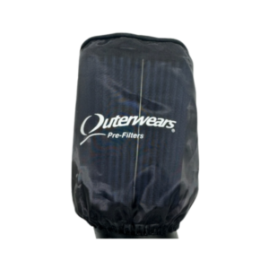 A black Outerwears Pre-Filters cover for air filters.